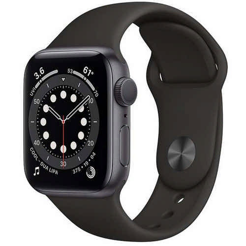 Apple Watch Series 6-44 mm 32gb GPS Space Gray  with Black Sport Band