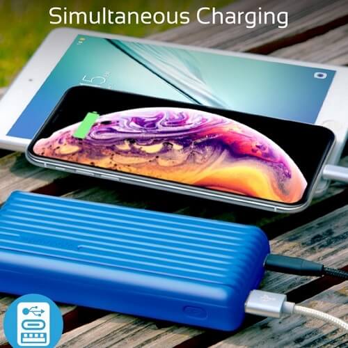 Promate 20000mAh Type-C™ Power Bank,3.1A Dual USB Titan-20C