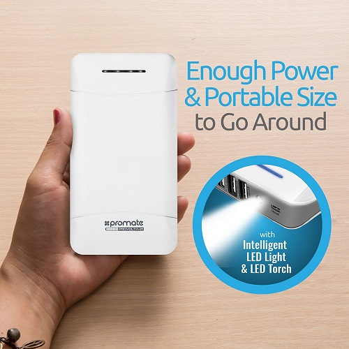 Promate 20800mAh Ultra-High Capacity Power Bank with 3 USB Ports