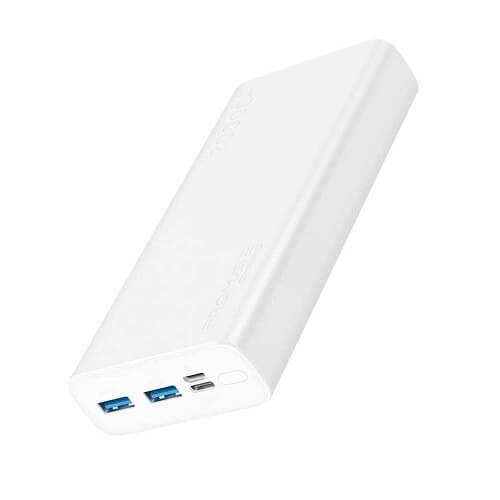 Promate 10000mAh Power Bank, Fast Charging with 2A Dual USB Port Bolt-10