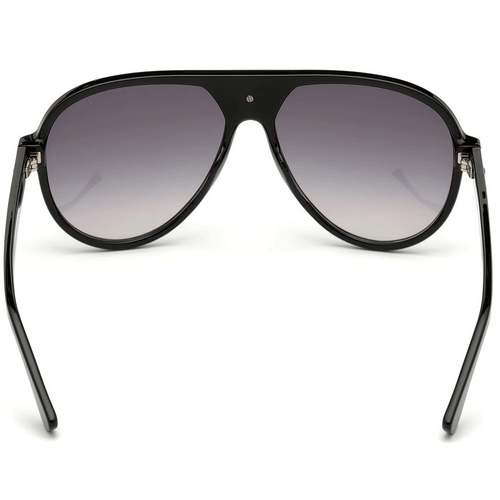 Guess GU6963 01C Sunglass For Men Shining Black With Smoke Mirror, Size 60