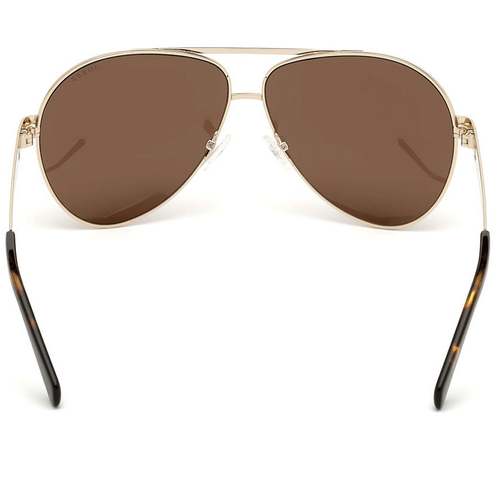 Guess GU6969 32E Sunglass For Men Gold With Brown, Size 61