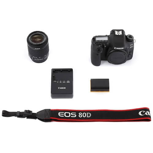 Canon EOS 80D DSLR, 18-55mm IS STM Lens Kit Camera