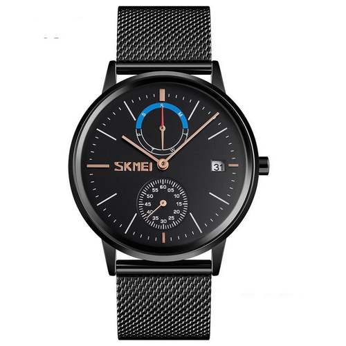 Skmei Fashion Wrist Watch for Gents 9182 Black