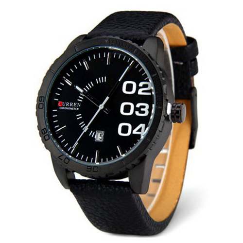 Curren 8125 Leather Strap Mens Watch