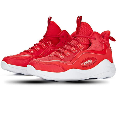 361 Degrees Training Basketball Women Synthetic Leather Shoe Red Size 38