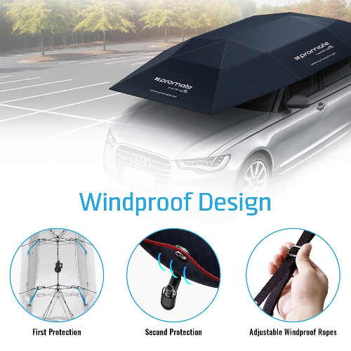  Automatic Folded Umbrella Car cover, 4 x 2.1 Meters with Remote Control