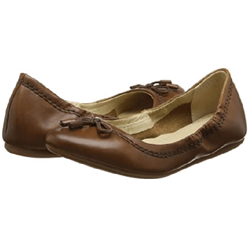 Hush Puppies Ladies Formals Shoes Tosa Tan Leather, HW06056-236 Size 36