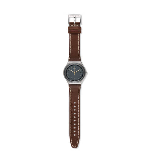 Swatch YWS445 Analog Leather Wrist Watch For Men