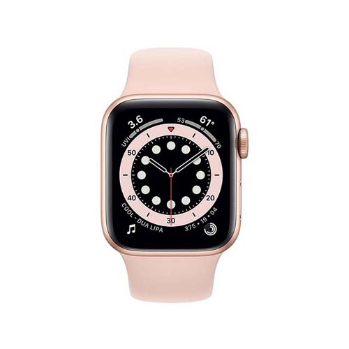 Apple Watch Series 6-44 mm GPS Gold Aluminium Case with Pink Sand Sport Band