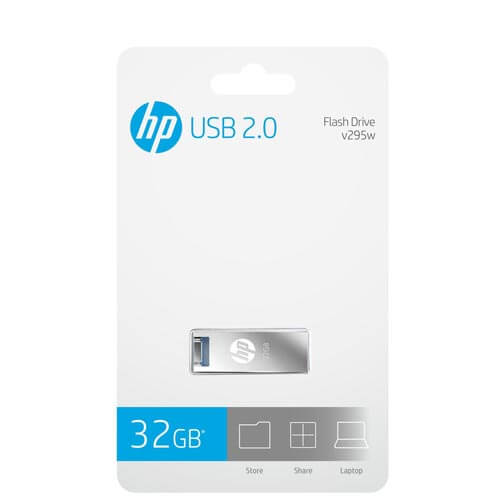 HP USB Flash Drive 2.0 32GB (v295w) Original Flash Memory Stick Metal Waterproof Shockproof