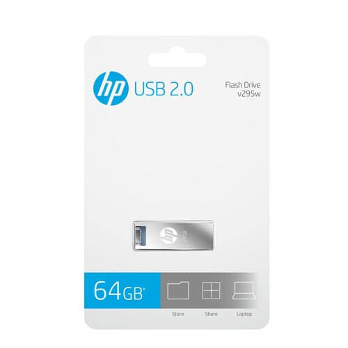 HP USB Flash Drive 2.0 64GB (v295w) Original Flash Memory Stick Metal Waterproof Shockproof