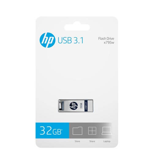 HP High Speed USB 3.1  32GB USB Original  Flash Drive Waterproof Dustproof Memory Stick  X795W Metal  pen drive