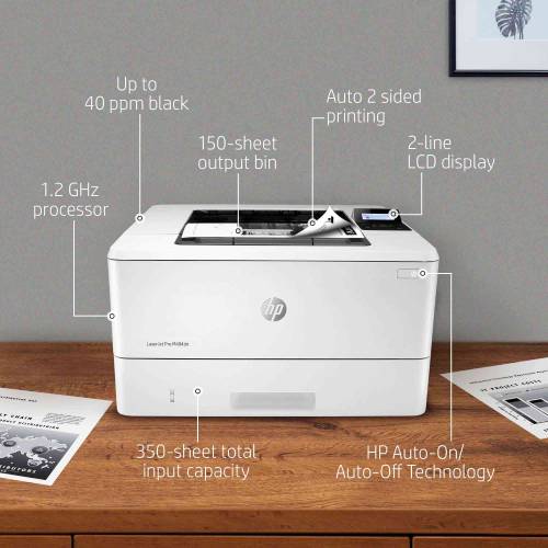 HP LaserJet Pro M404dn Monochrome printer/ Built-In Ethernet/Duplex Printing