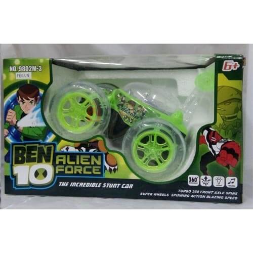 Ben 10 Ultimate Alien Rechargeable  Incredible Stunt Car - 9802M-3 (Green) 