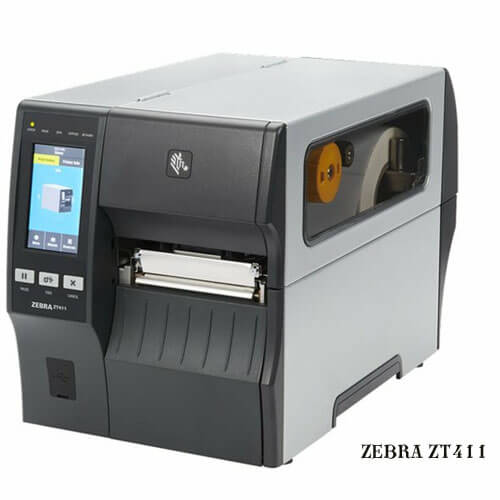 Zebra ZT411 TT Label / Barcode Industrial Label Printer - 4 inch, 203 dpi, Euro and UK cord, Serial, USB, 10/100 Ethernet, 4.1/MFi, USB Host, EZPL.zt41142-t0e0000z