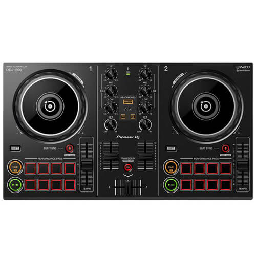 Pioneer DJ DDJ-200 2-channel Smart DJ controller Bluetooth MIDI Connectivity