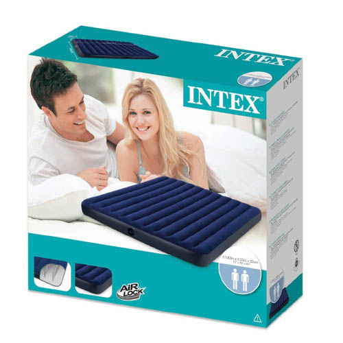 Intex Classic Downy  Airbed King Size 183x197x22 Cm