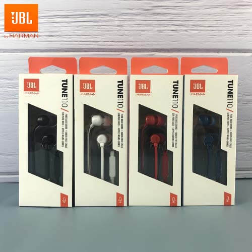 JBL Tune 110  In Ear Headphones JBLT110BLKAM/JBLT110BLUAM/JBLT110REDAM(3 Colors Available Black; Blue; Red)