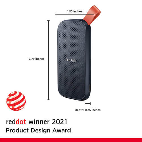  SanDisk Portable SSD 512 GB - up to 520MB/s Read Speed, USB 3.2 Gen 2, Up to two-meter drop protection