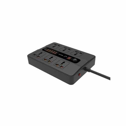 Porodo Multi-Port Super Hub 5 USB 6AC OUTPUT 1USB-C PD