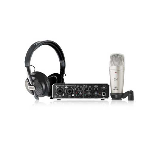 Behringer U-Phoria Studio Pro(USB Mixer, Microphone and Studio Headphones)