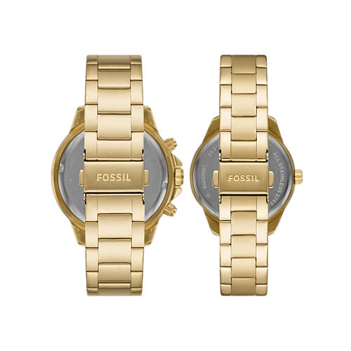 Fossil Multifunction Gold-Tone Stainless Steel Watch Set BQ2643SET