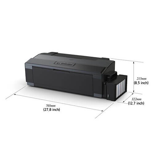 Epson L1300( A3 Single Function Printer) with continuous inking system 4 color system