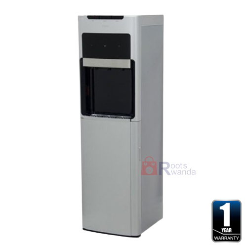 Mika Water Dispenser, Floor Standing Bottom Load, Black and Silver MWD2802SBL