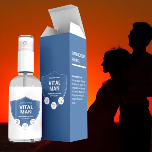 Vital Man Spray: Natural Solution for Prostatitis , Erectile Dysfunction Relief |  restore sexual desire, and improve sperm quality. | Delay Spray for Men