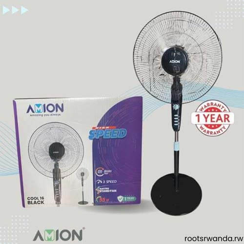 Amion Electric Stand Fan With timer, 16inch 1 Year Warranty