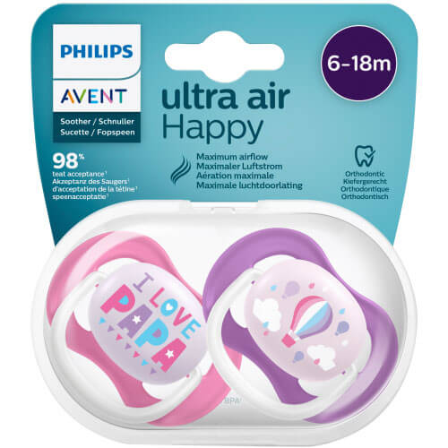 Philips Avent Ultra Air Soother-Sucette, 6-18M