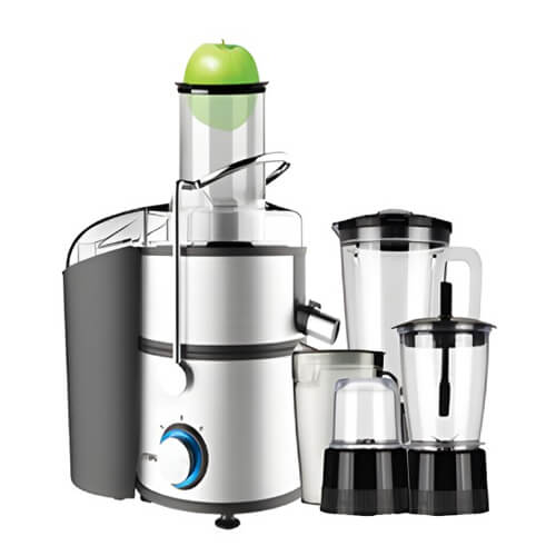 Mika 4 in 1  Stainless Steel Juice Maker, 800W Juicers MJR512X