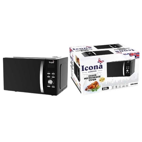 Icona London 25L Microwave Oven ILDMO-2565XB