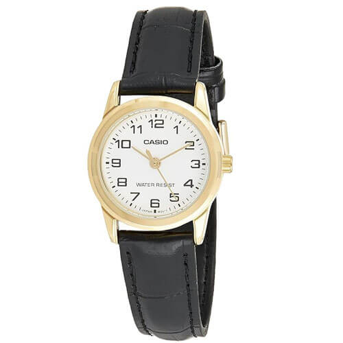 Casio Analog Black Dial Watch For Women, LTP-V001GL-7BUDF