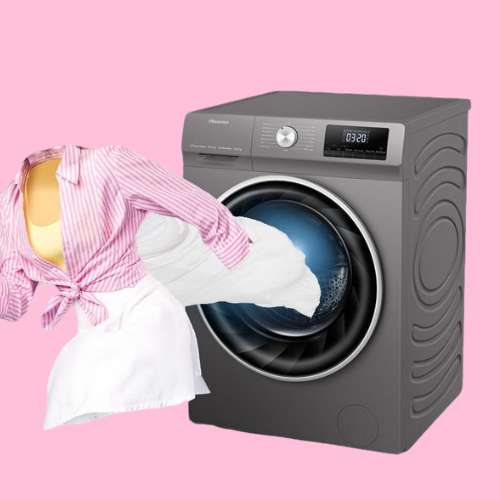 Hisense  8Kg Washing Machine Front Load  | 1400 RPM, Large LED Display Model: WFQP8014EVMT 