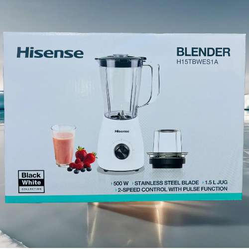 Hisense 1.5L 2 in 1 Electric Juice Blender | 2 jar blender H15TBWES1A