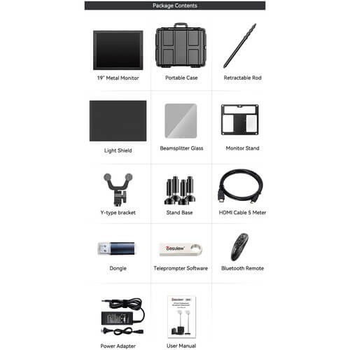 Bestview 19inch Presidential Teleprompter TP300 Bestview 19inch Presidential Teleprompter TP300