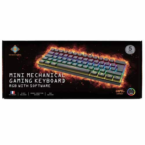 Deltaco Mini Mechanical Gaming Keyboard, French Keyboard GAM-075 Azerty