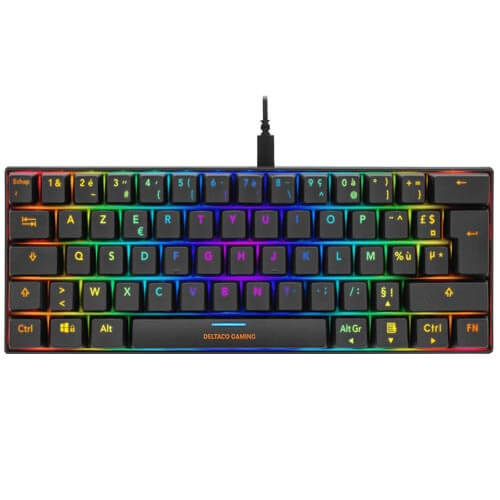 Deltaco Mini Mechanical Gaming Keyboard, French Keyboard GAM-075 Azerty