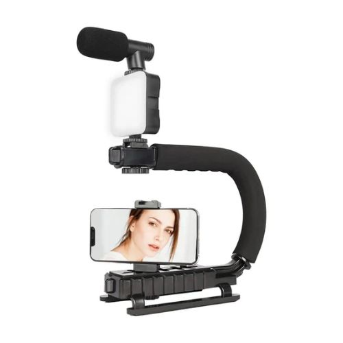 Video making U Shape Portable Handheld Bracket Stabilizer Kits for Mobile and Camera AY-49U